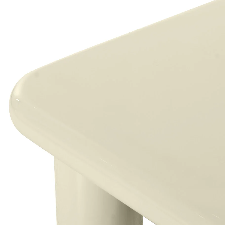 Memphis 33.5" Glossy Square Coffee Table - Image 4