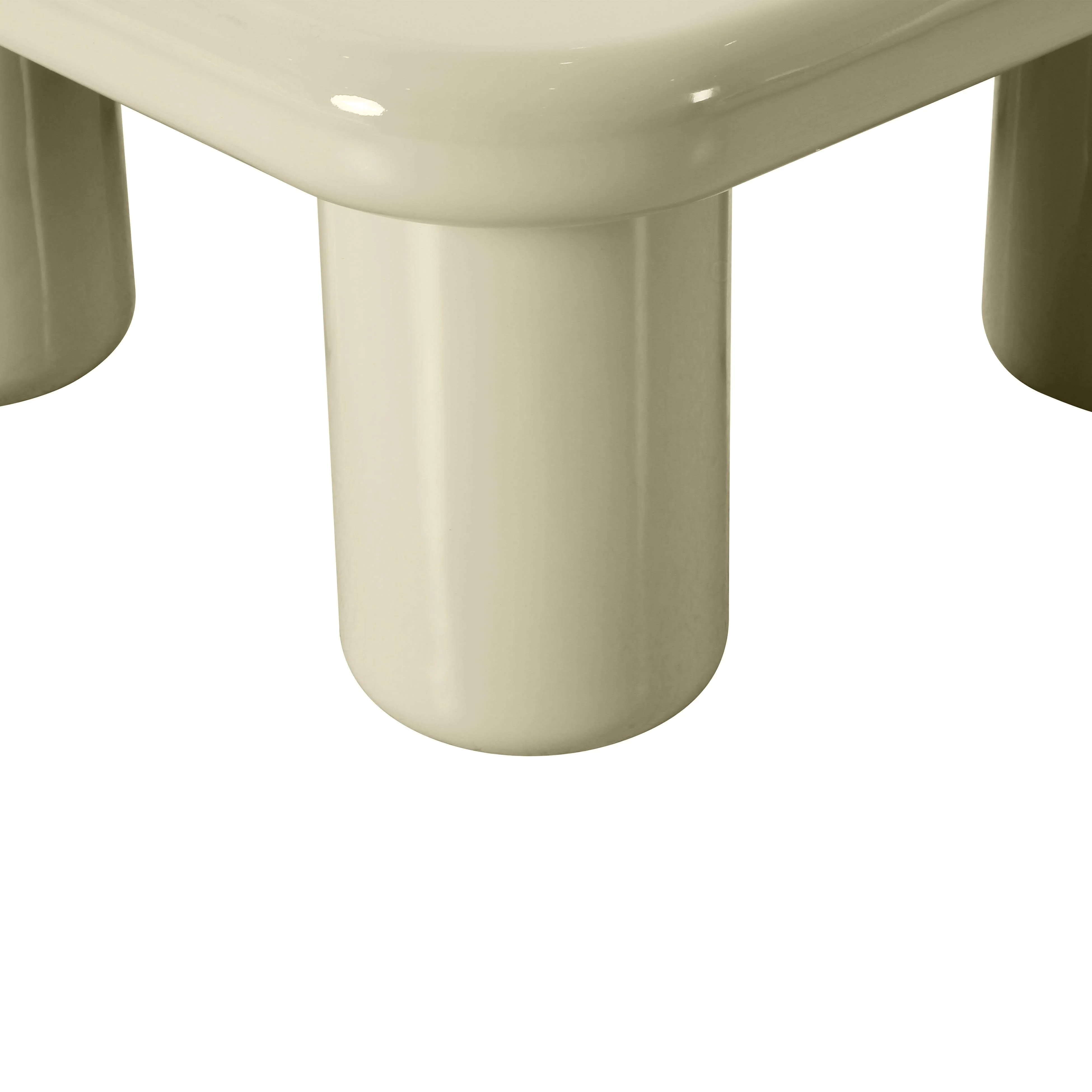 Memphis 33.5" Glossy Square Coffee Table - Image 5