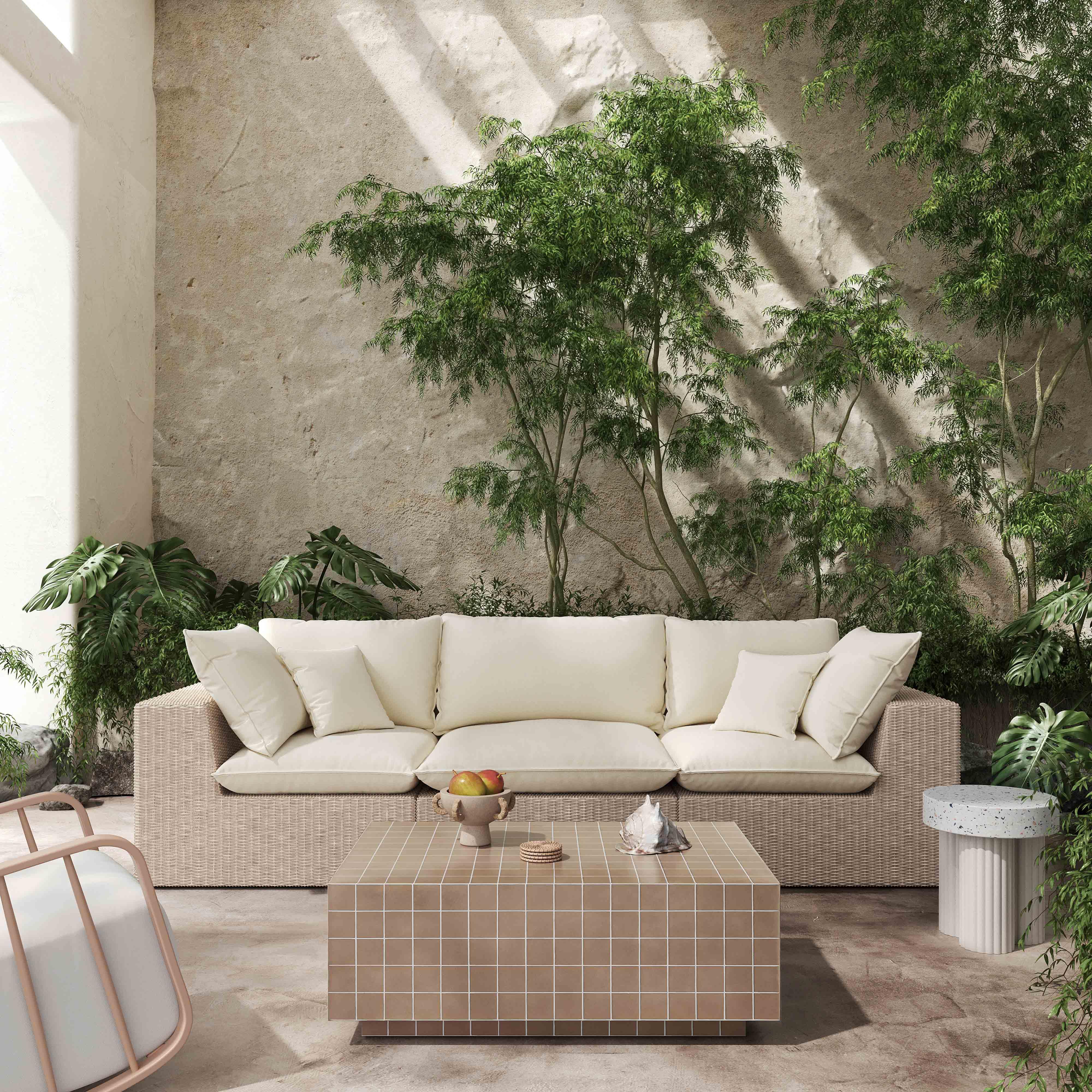 Mixie 39" Tile Indoor/Outdoor Coffee Table - Image 8