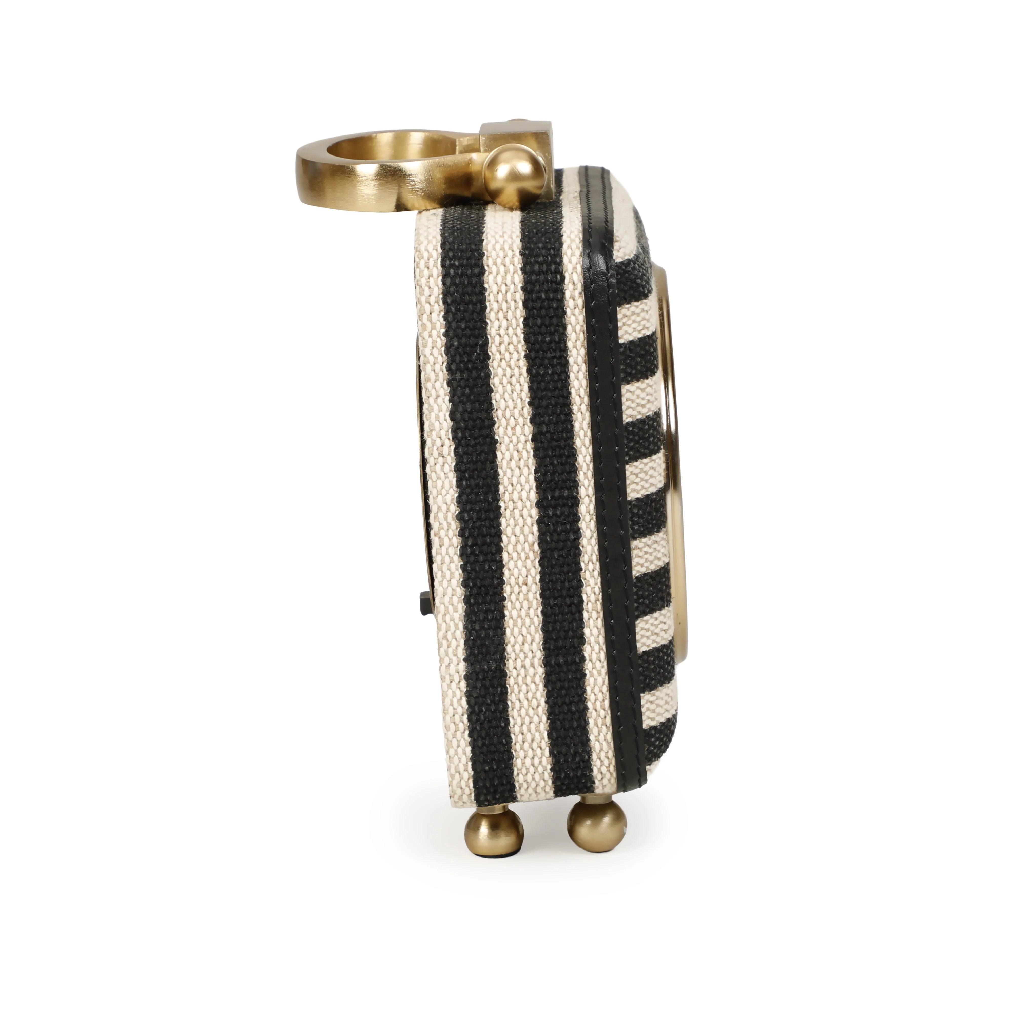 Mona Black Striped Contract-Grade Standing Accent Clock - Image 4