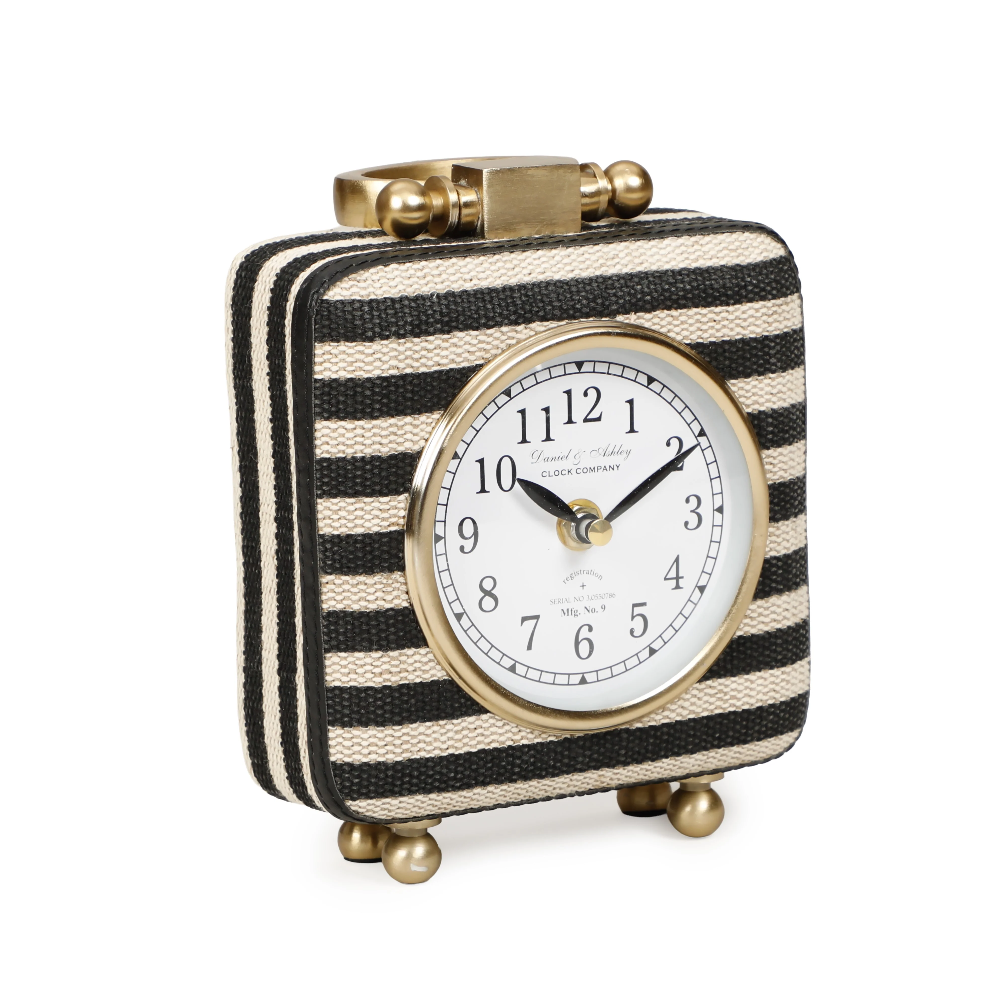 Mona Black Striped Contract-Grade Standing Accent Clock - Image 5
