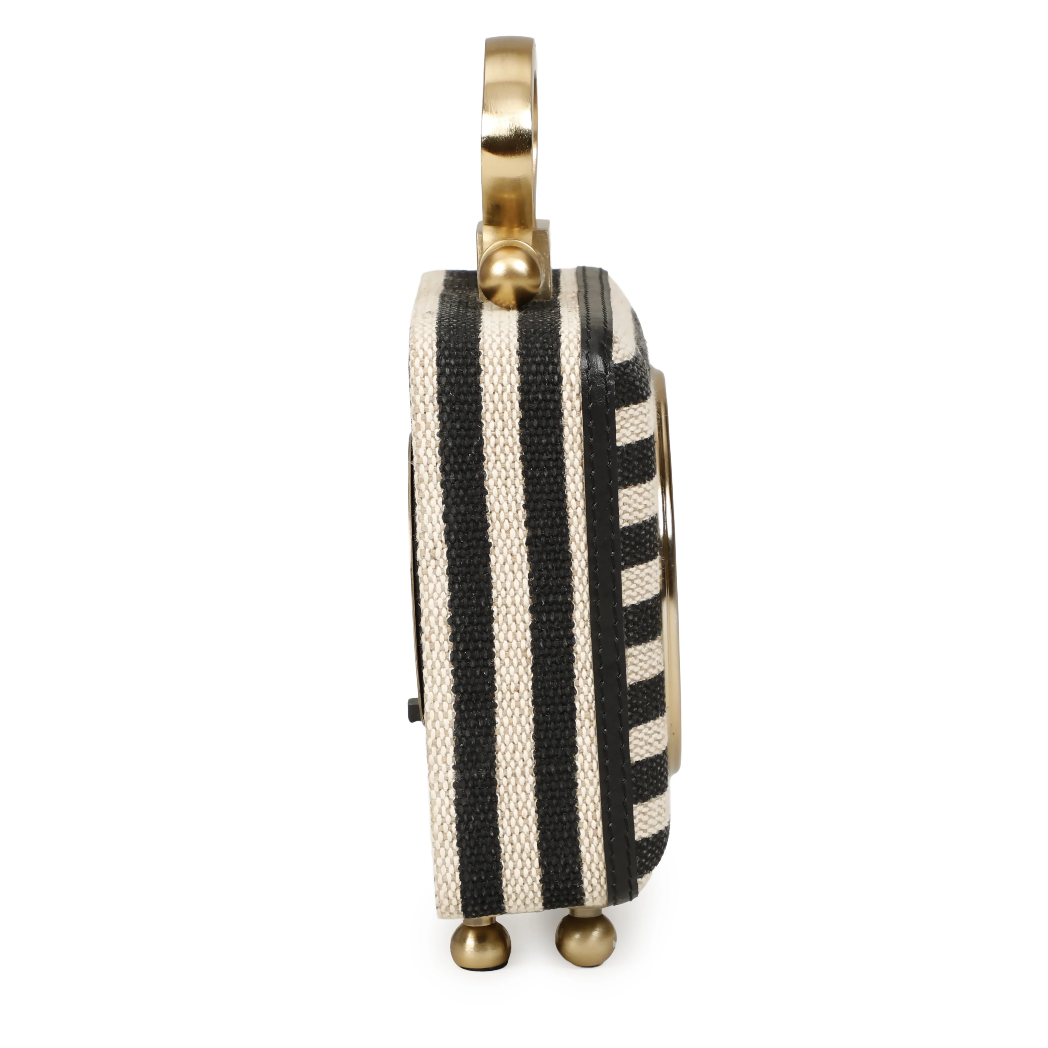 Mona Black Striped Contract-Grade Standing Accent Clock - Image 7