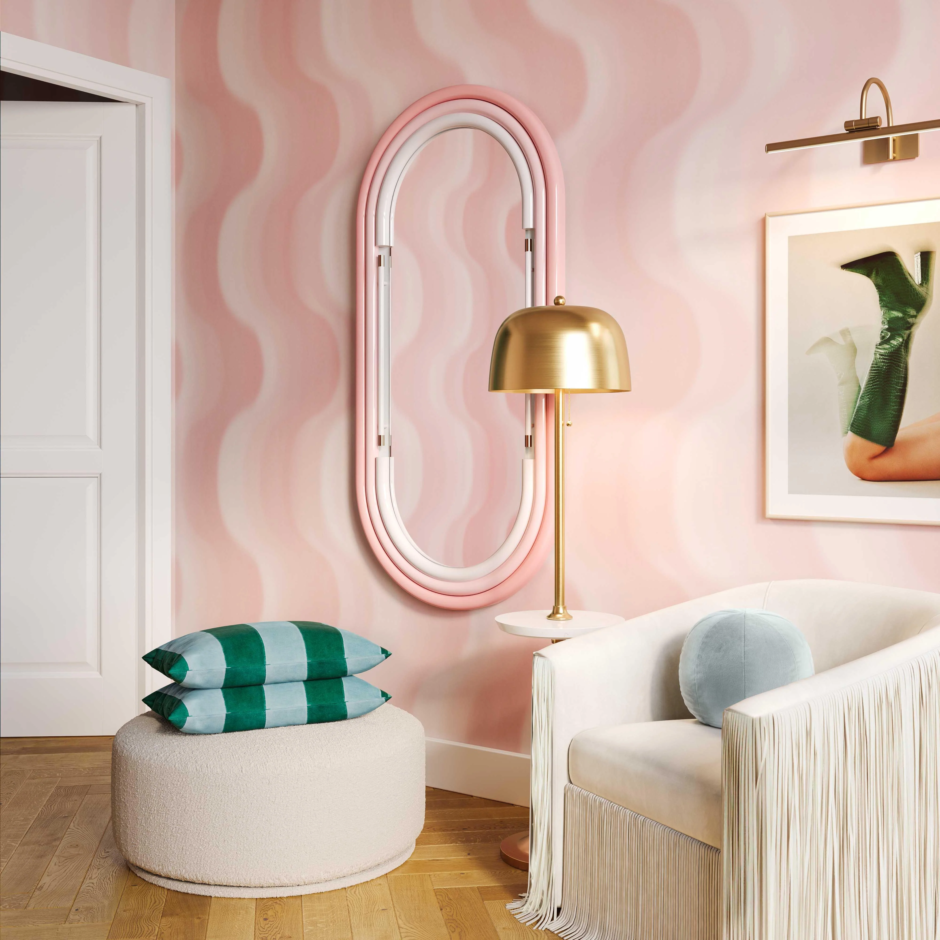 Neon Oval Wall Mirror (26"X50"-28"X58") - Image 22