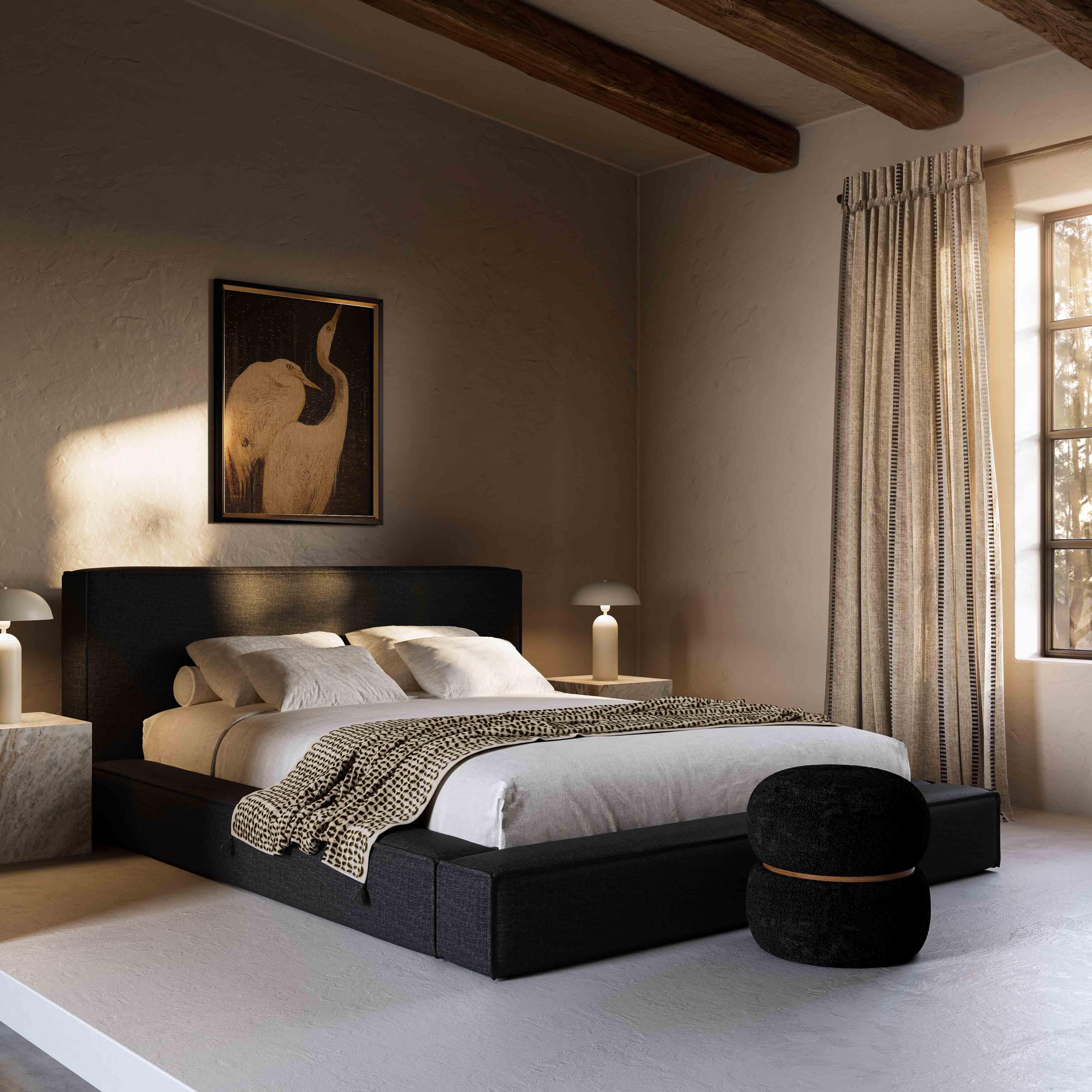 Olafur Performance Linen Upholstered Bed - Image 16