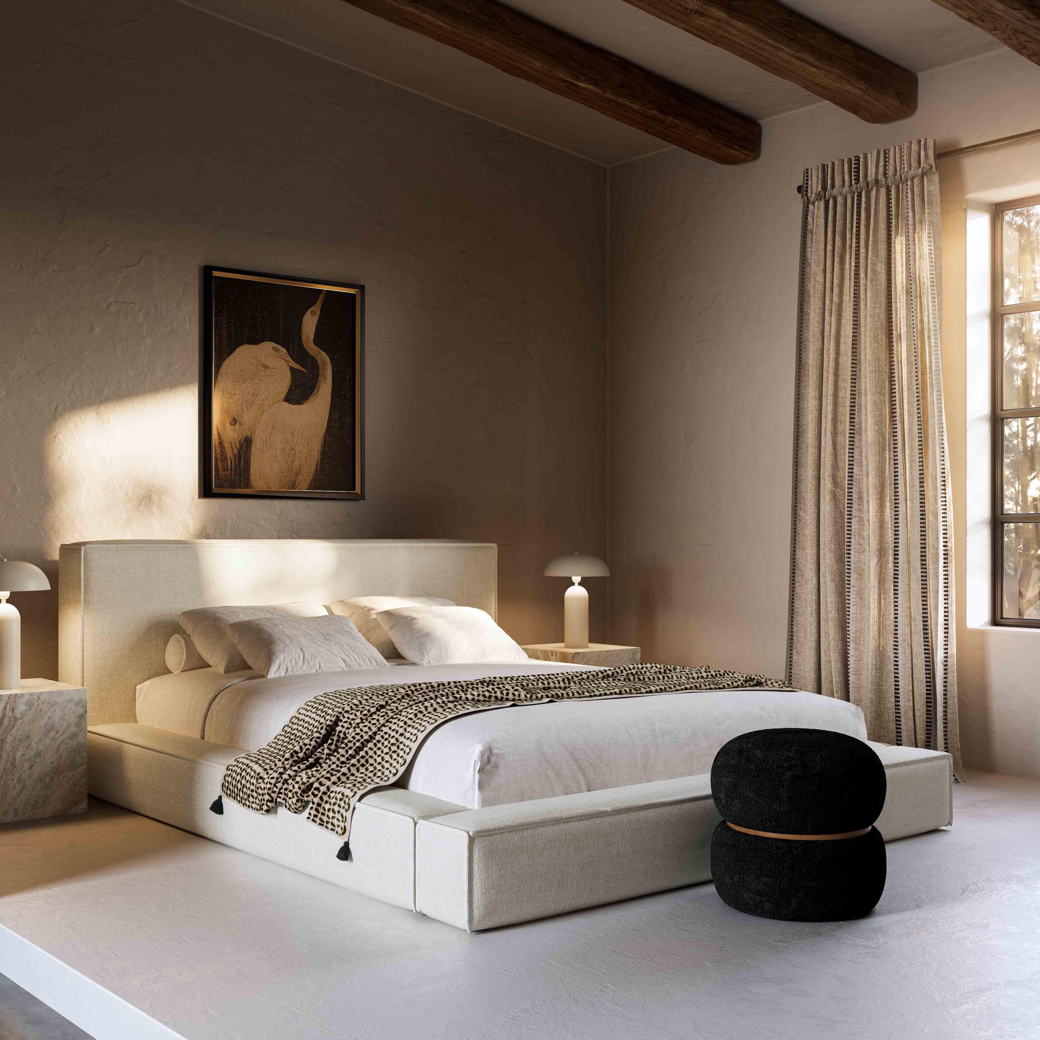 Olafur Performance Linen Upholstered Bed - Image 9