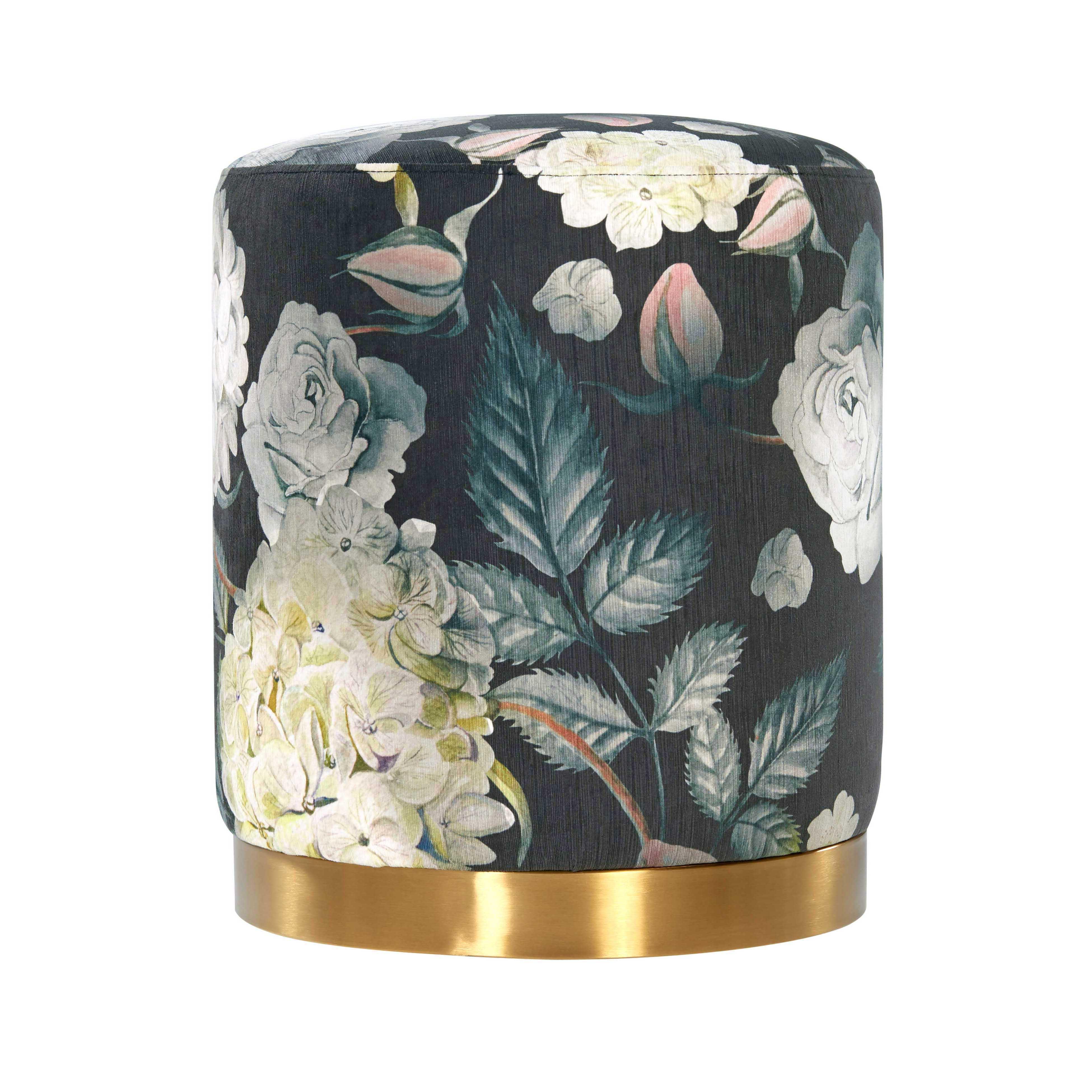 Opal Performance Velvet Ottoman - Image 3