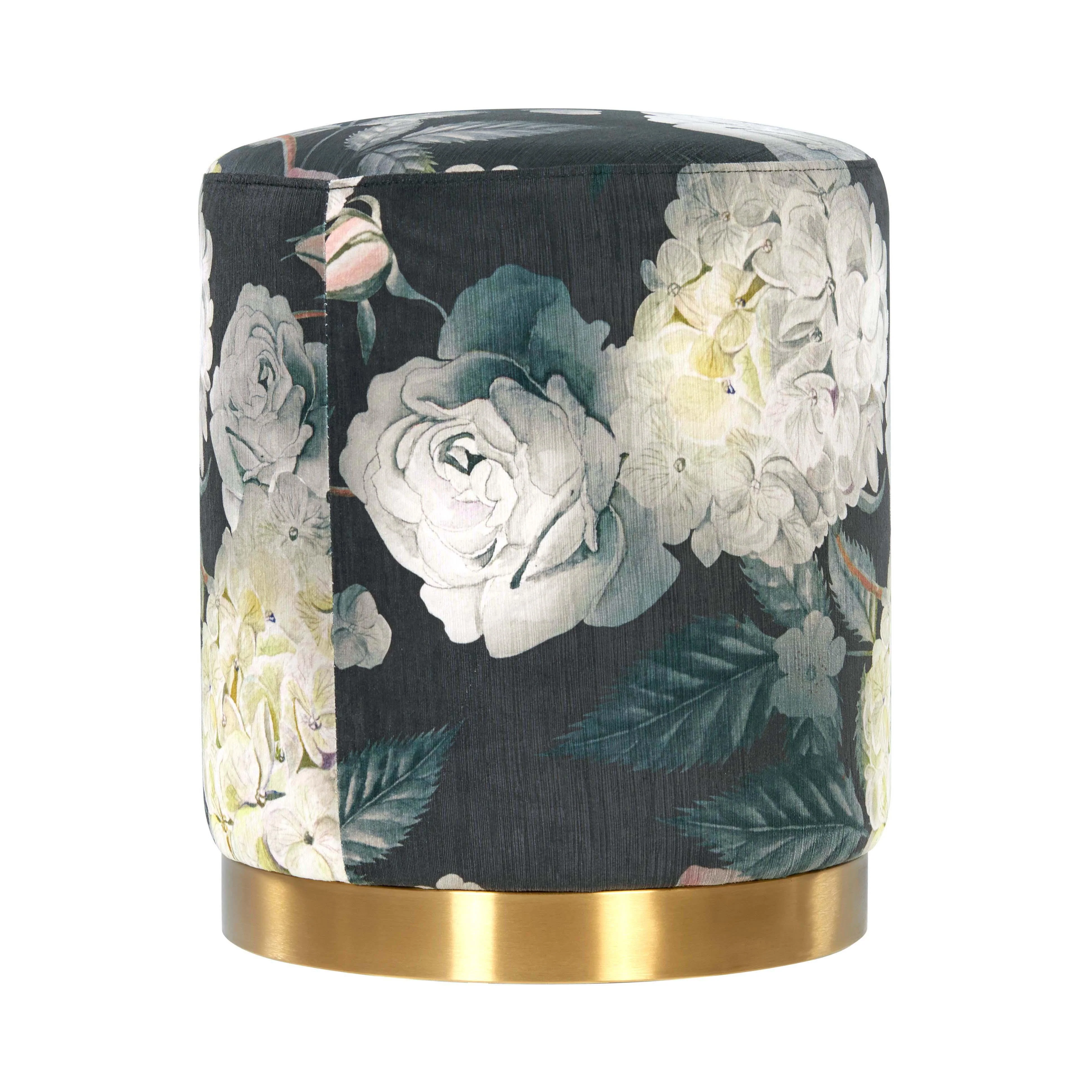 Opal Performance Velvet Ottoman - Image 4