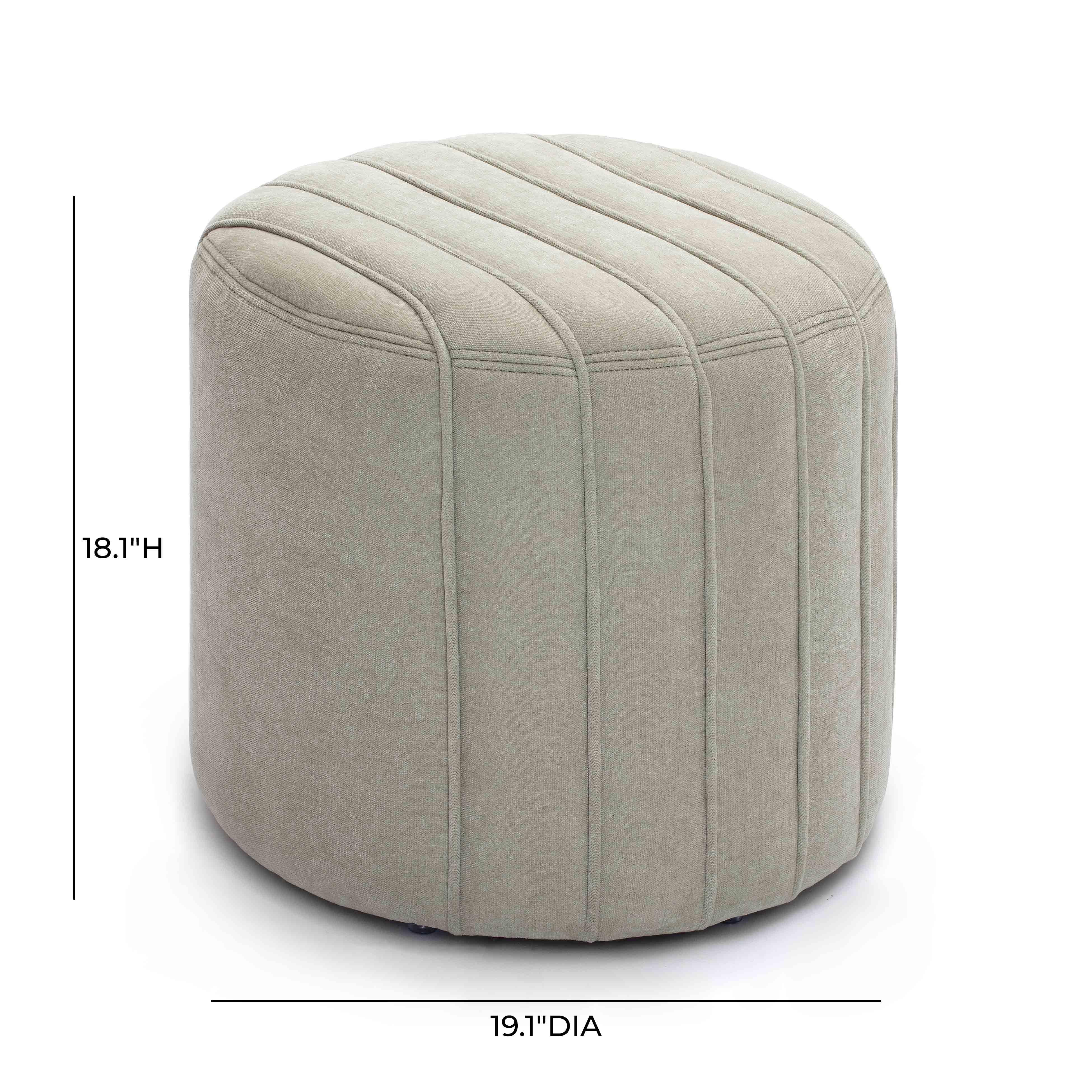 Pouch Chenille Ottoman - Image 5