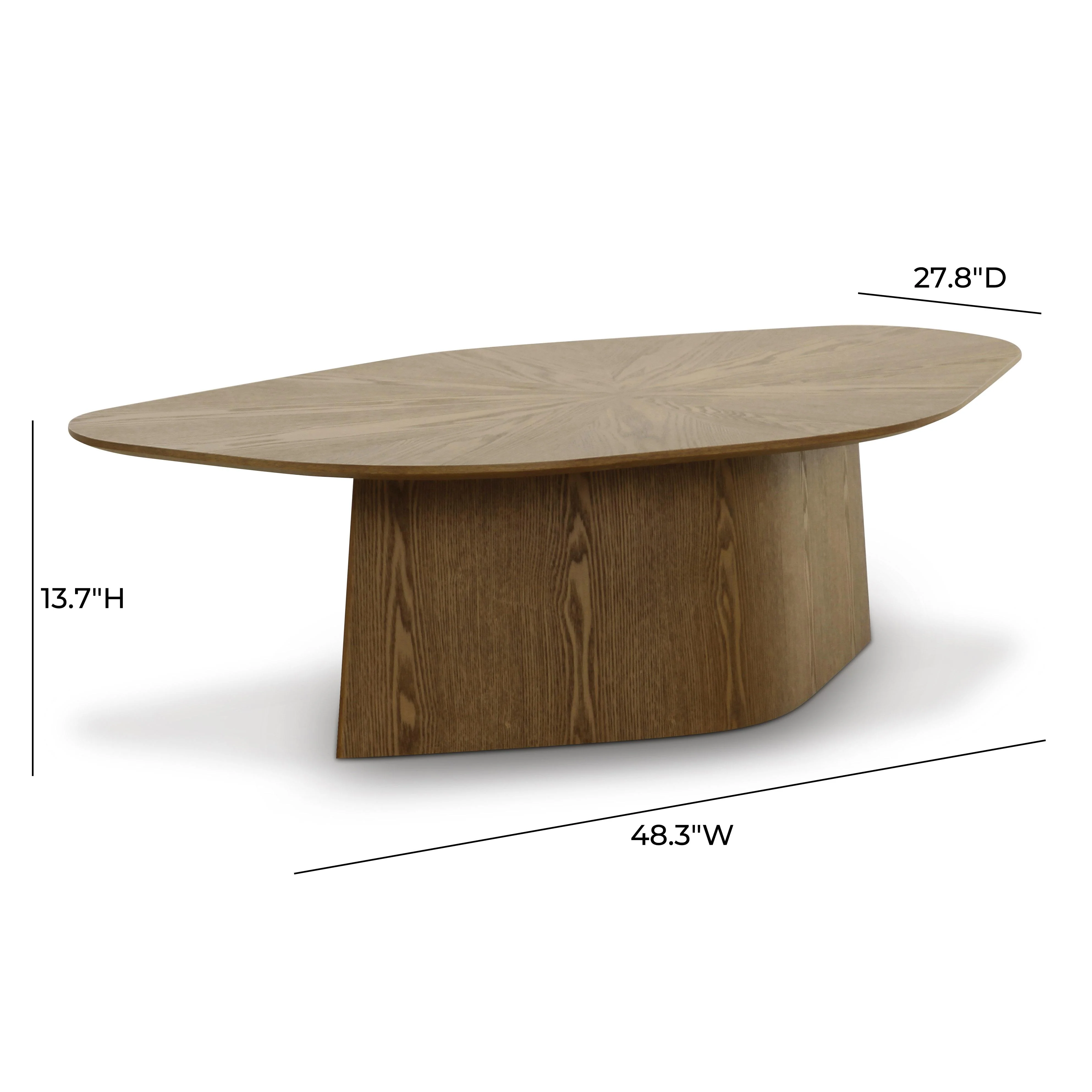 Roche 48" Ash Geometric Coffee Table - Image 15
