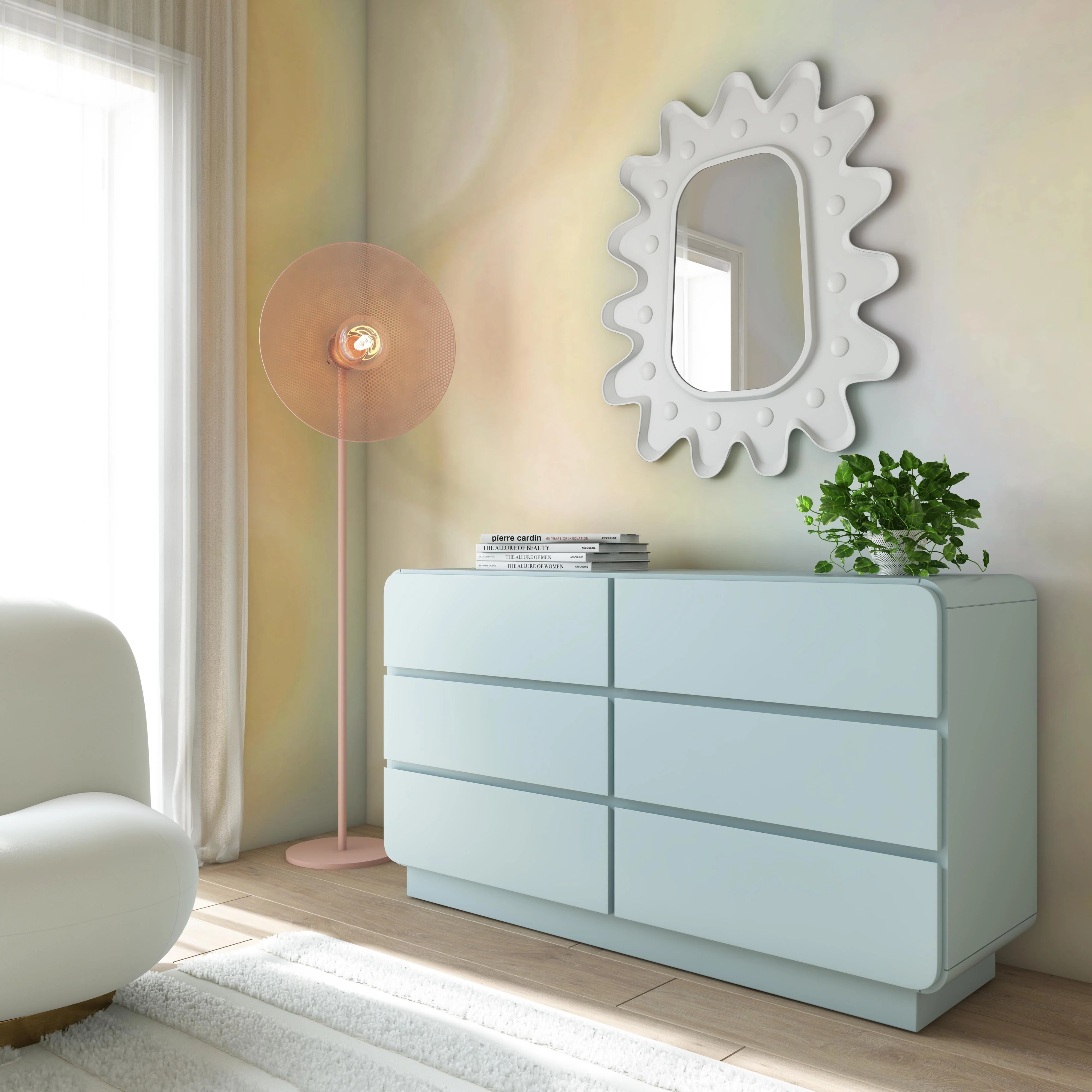 Sagura 56" 6-Drawer Dresser - Image 10