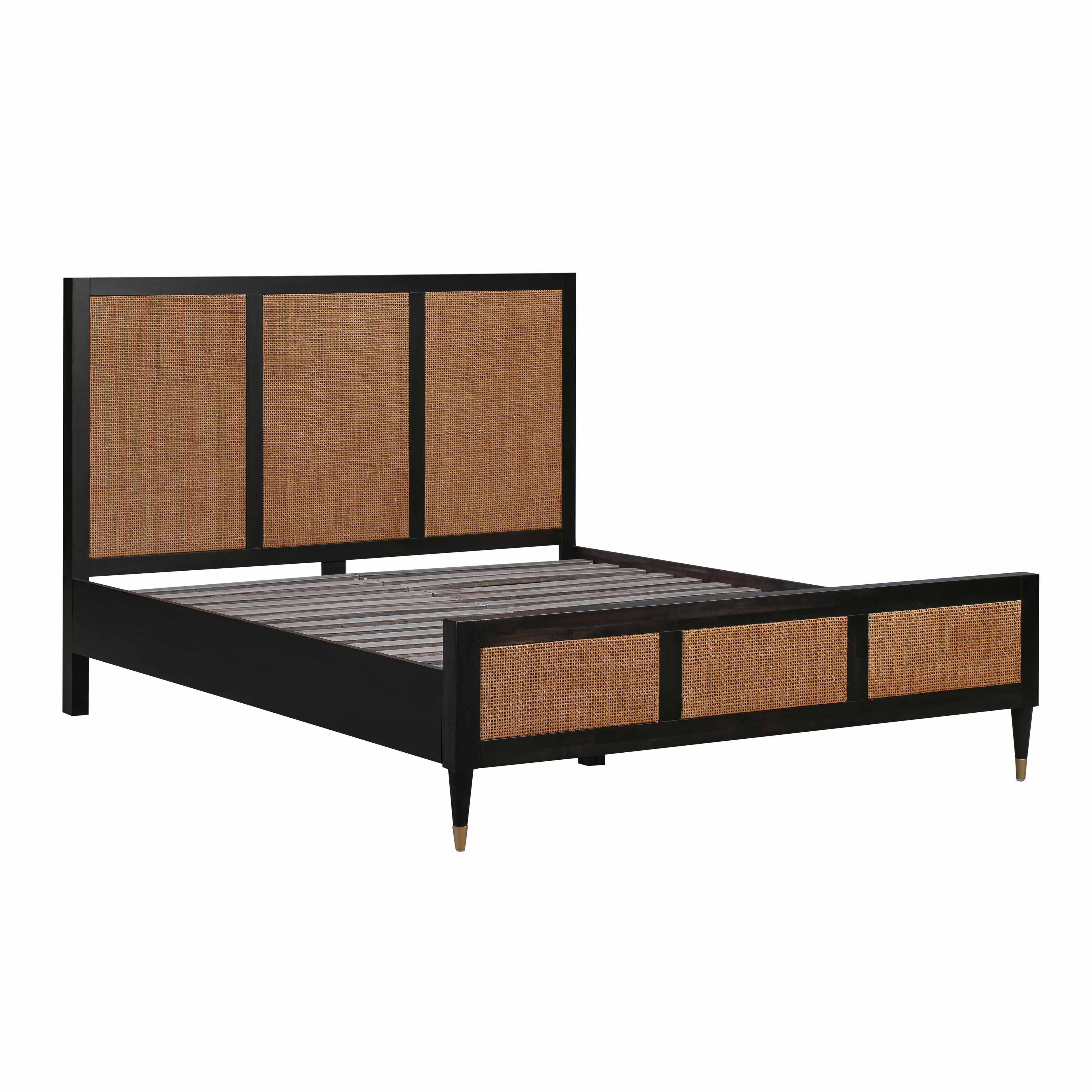 Sierra Wood & Rattan Bed - Image 14