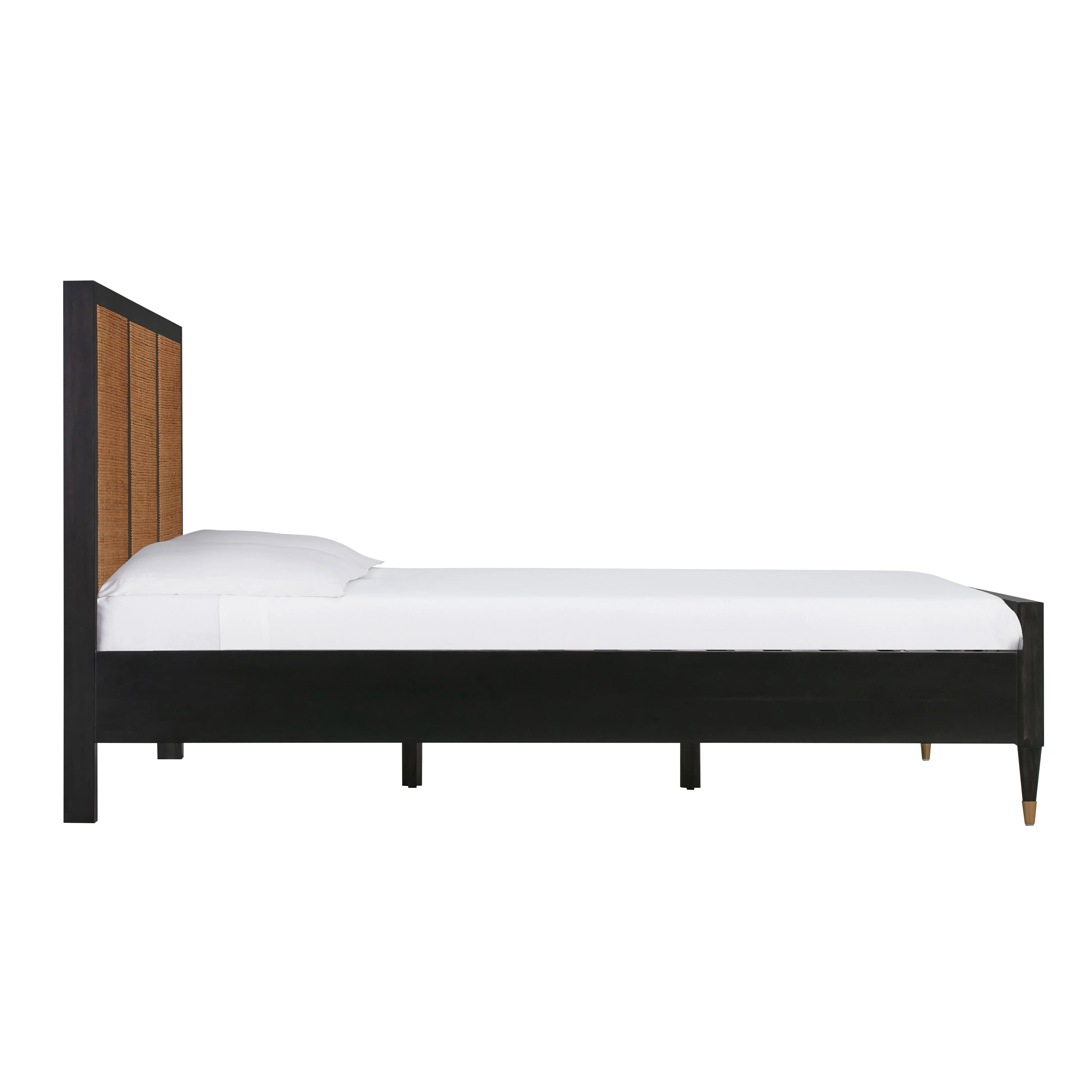 Sierra Wood & Rattan Bed - Image 4