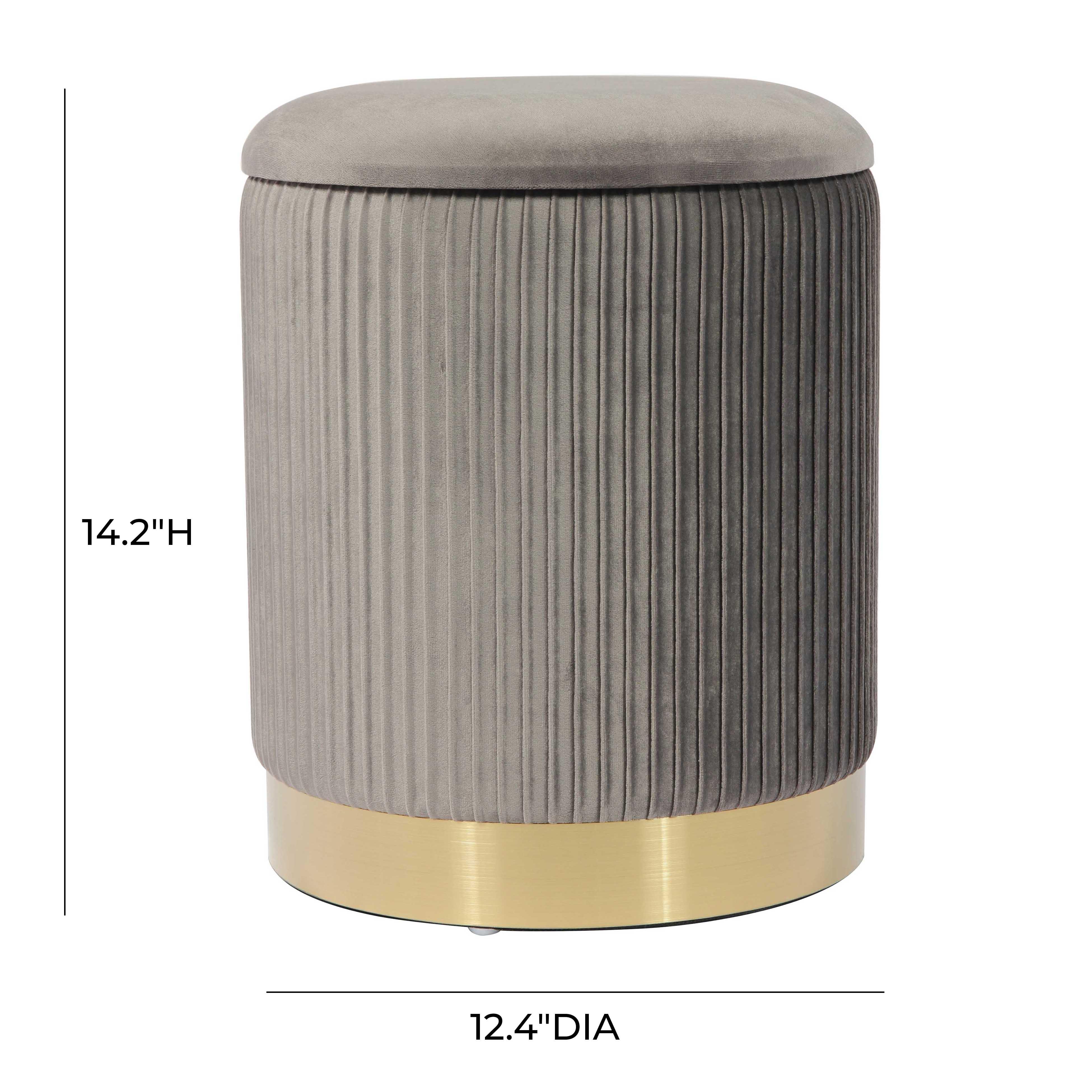 Zoe Performance Velvet Storage Ottoman - Image 21
